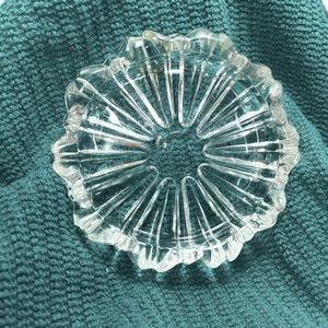Vintage glass ashtray. 4” wide